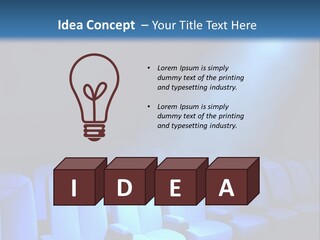 Radiance Picked Auditorium PowerPoint Template