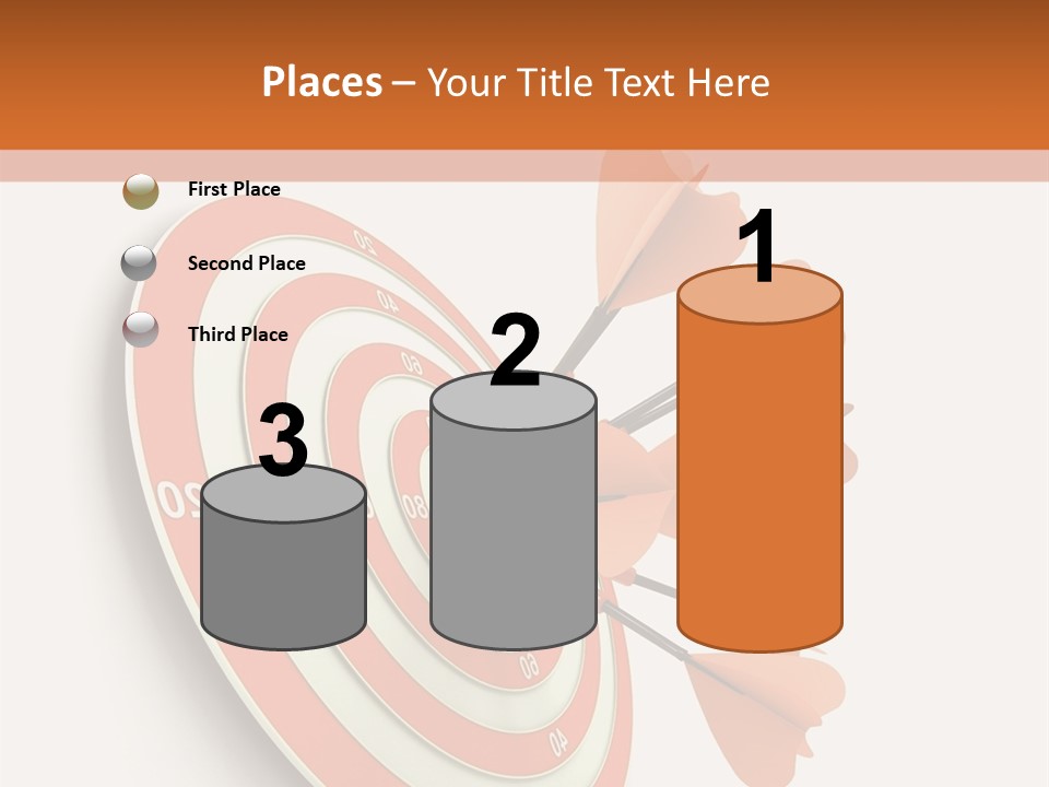 Dart Orange Successful PowerPoint Template