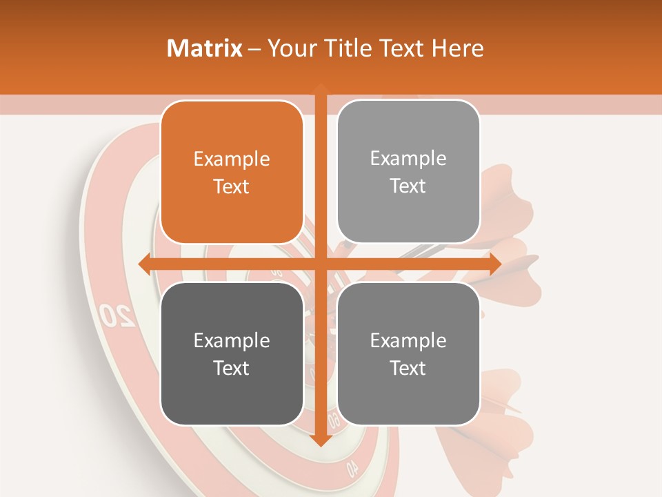 Dart Orange Successful PowerPoint Template