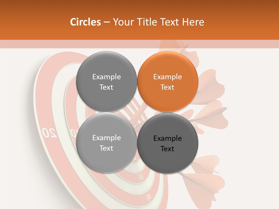 Dart Orange Successful PowerPoint Template