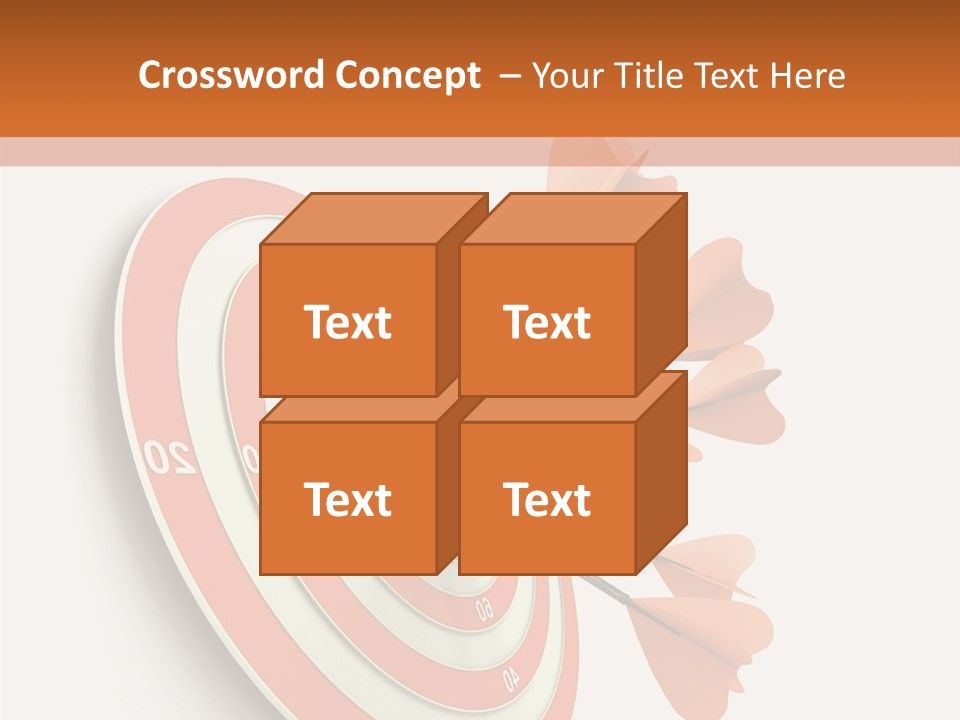 Dart Orange Successful PowerPoint Template