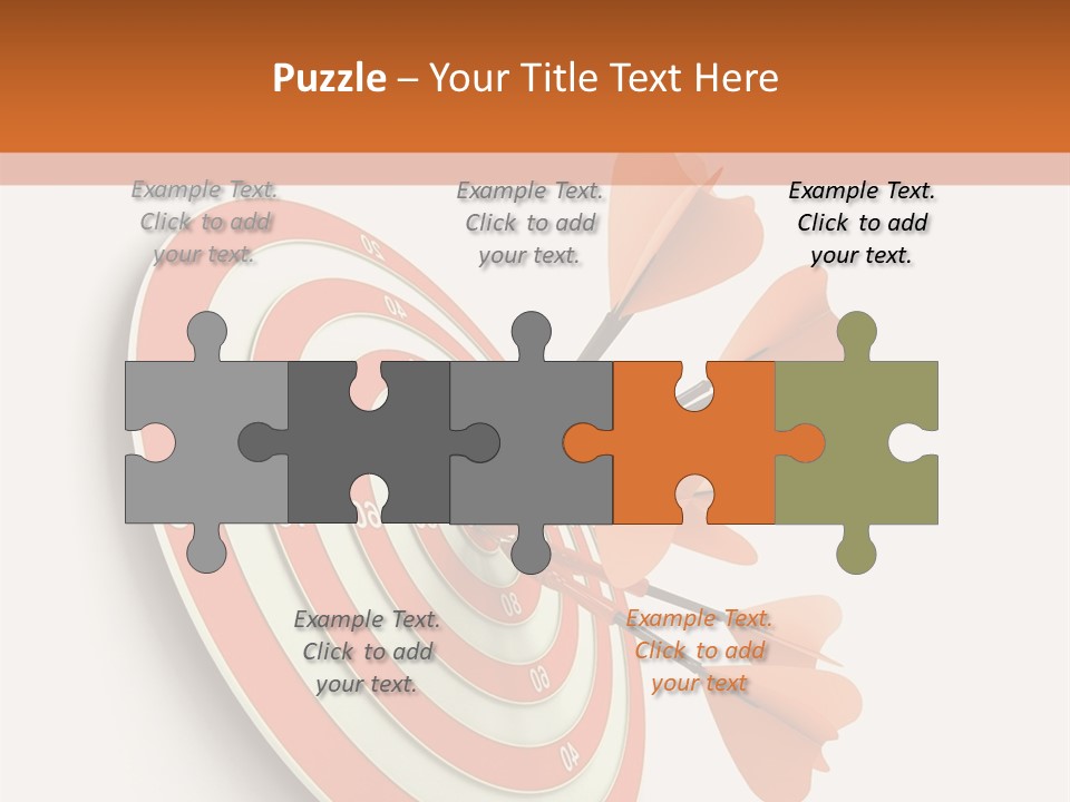 Dart Orange Successful PowerPoint Template