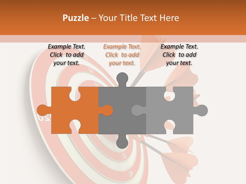 Dart Orange Successful PowerPoint Template