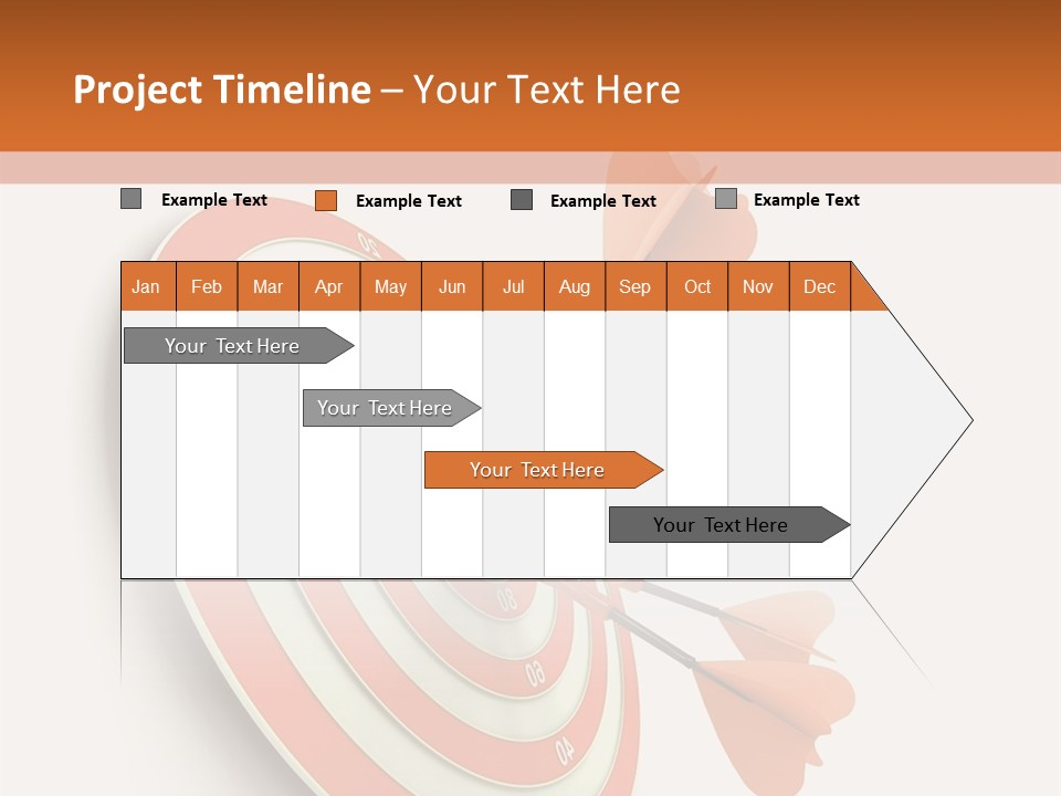 Dart Orange Successful PowerPoint Template