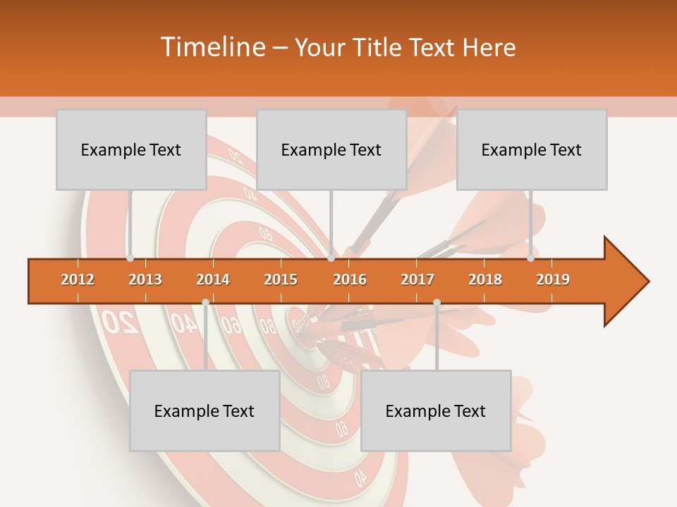 Dart Orange Successful PowerPoint Template