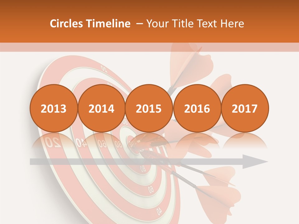 Dart Orange Successful PowerPoint Template