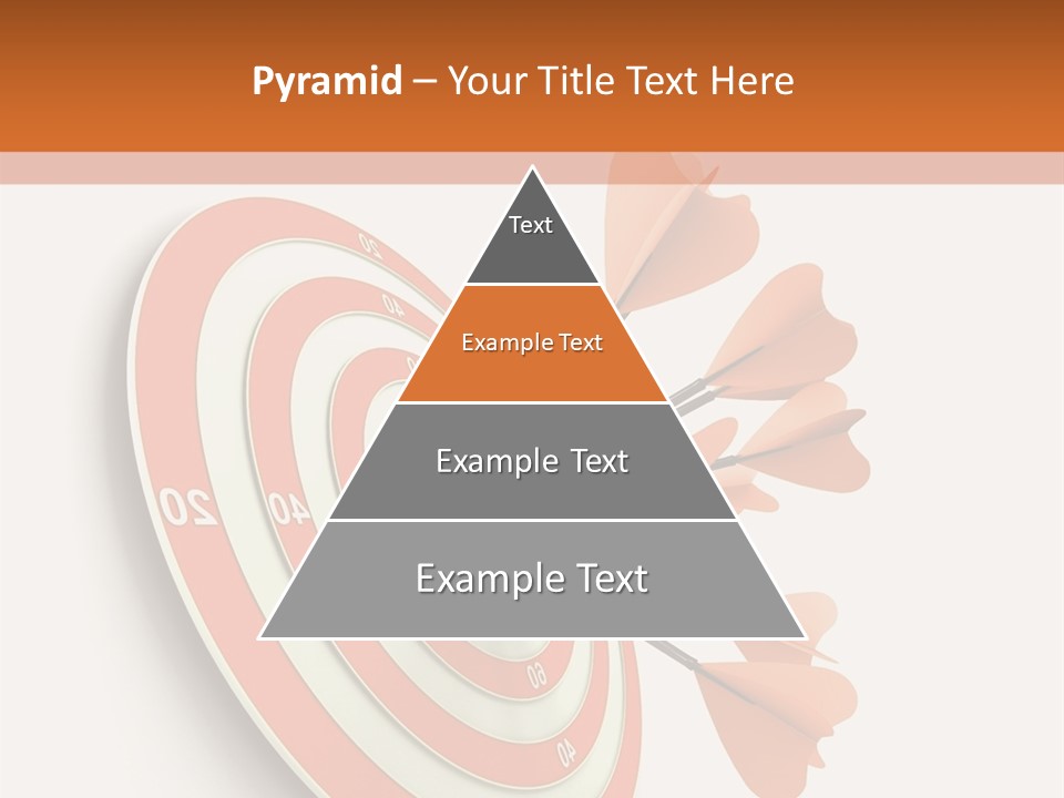 Dart Orange Successful PowerPoint Template