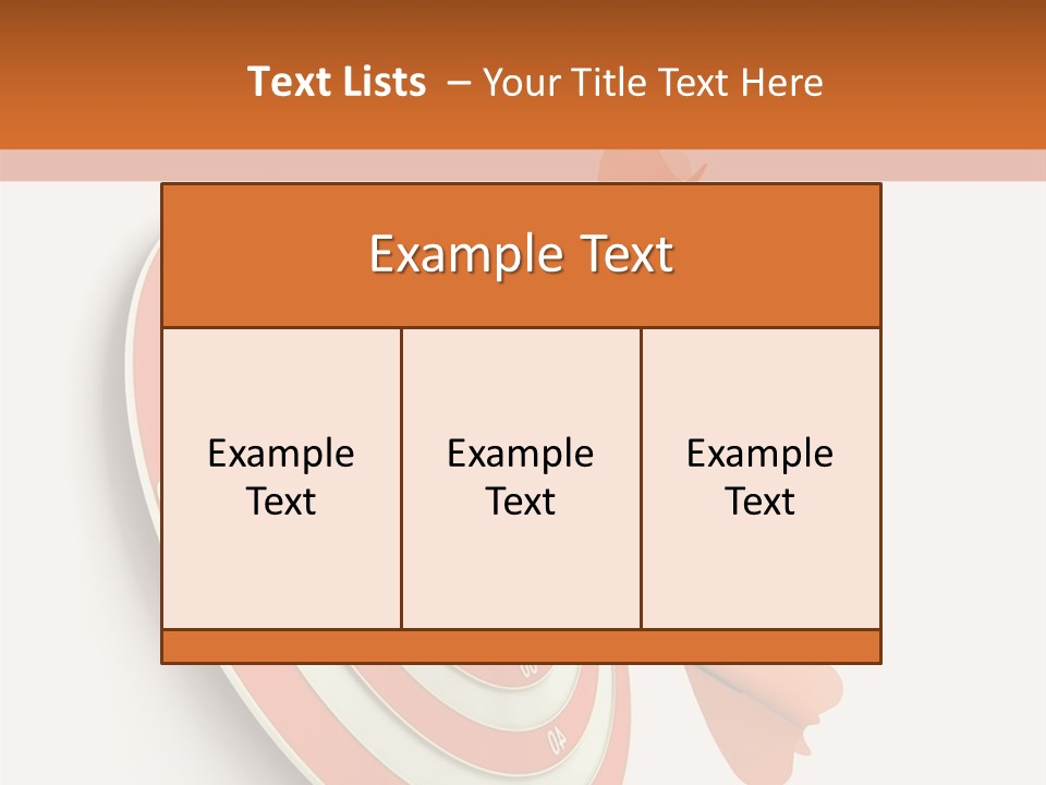 Dart Orange Successful PowerPoint Template
