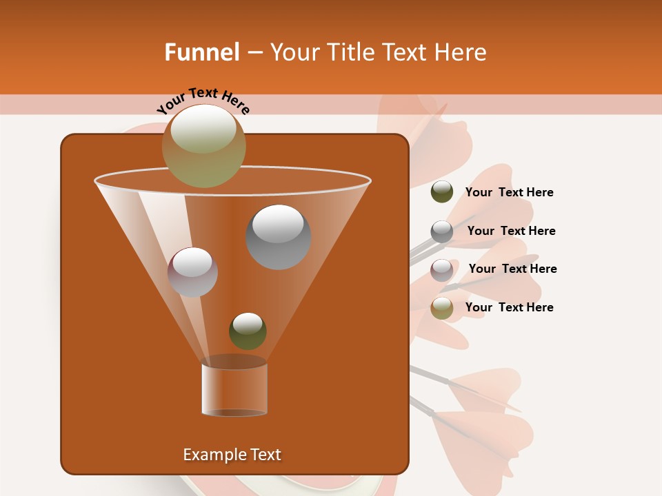 Dart Orange Successful PowerPoint Template