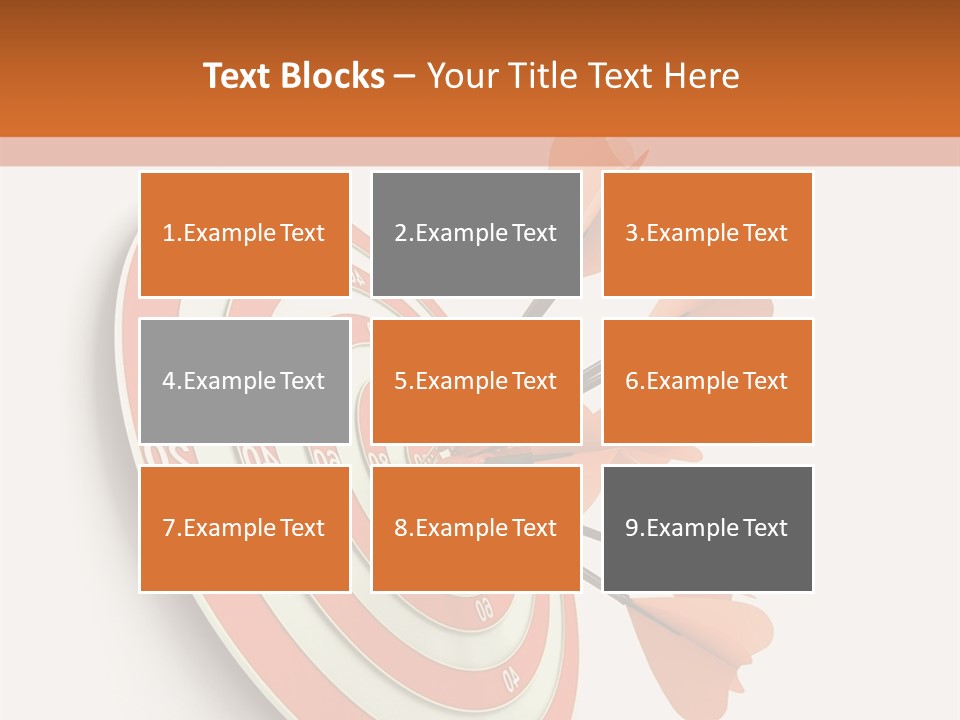 Dart Orange Successful PowerPoint Template