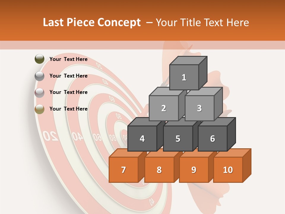 Dart Orange Successful PowerPoint Template