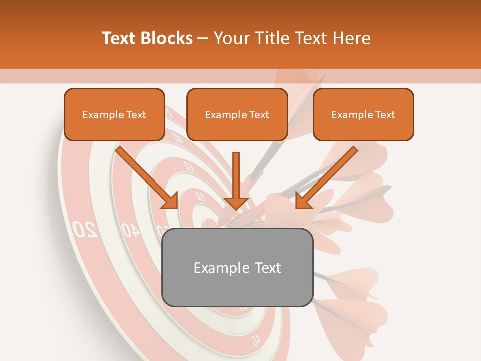 Dart Orange Successful PowerPoint Template