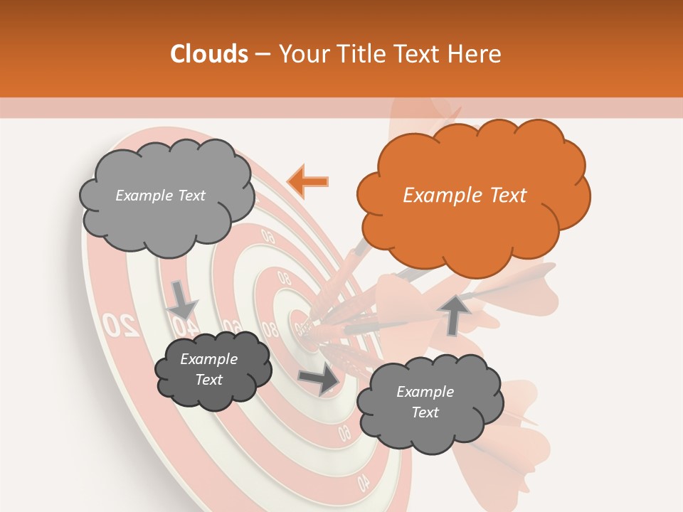 Dart Orange Successful PowerPoint Template
