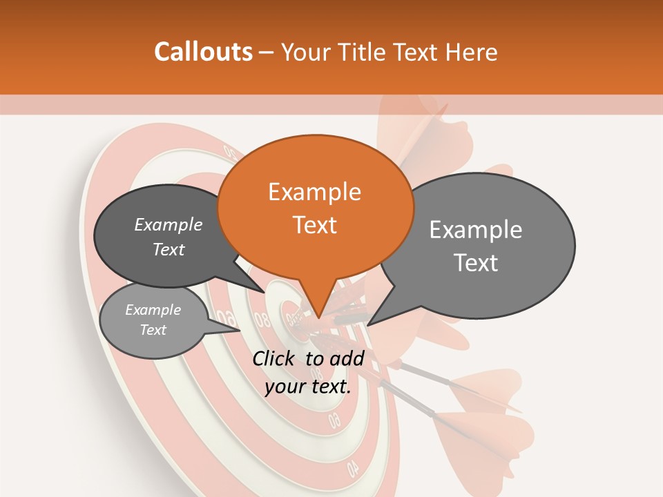 Dart Orange Successful PowerPoint Template