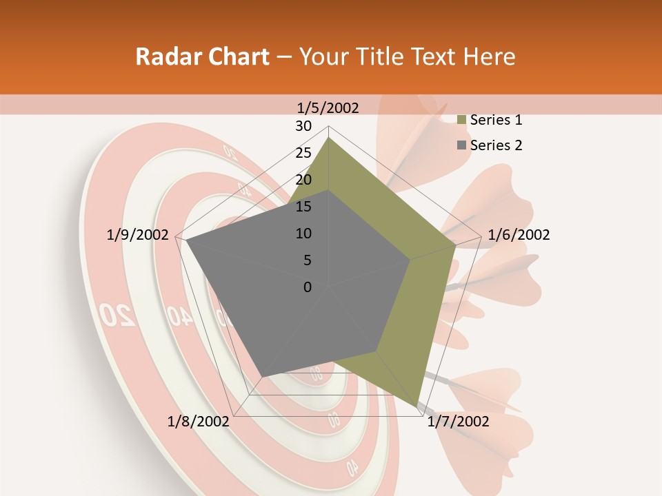 Dart Orange Successful PowerPoint Template