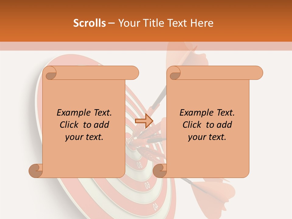Dart Orange Successful PowerPoint Template