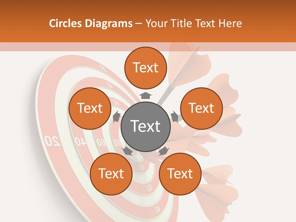 Dart Orange Successful PowerPoint Template