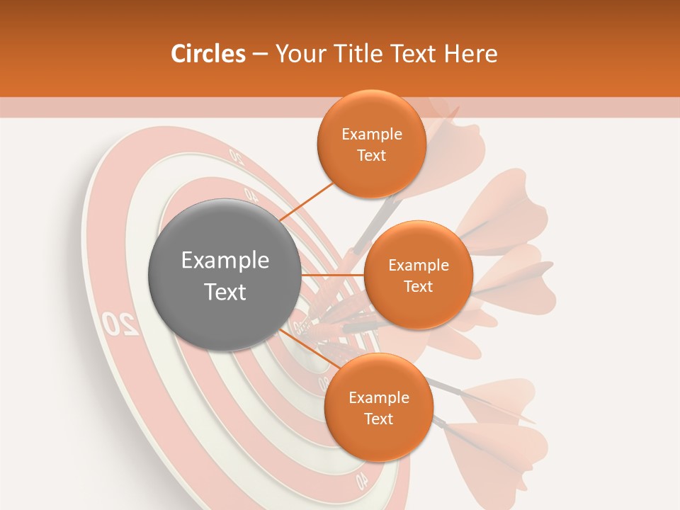 Dart Orange Successful PowerPoint Template