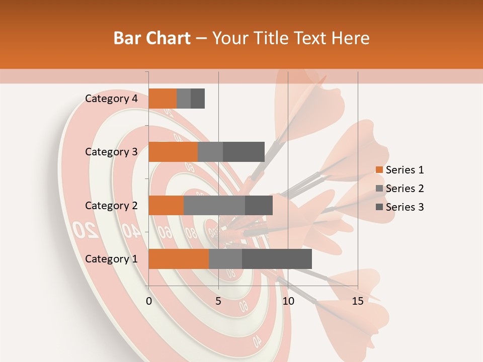 Dart Orange Successful PowerPoint Template