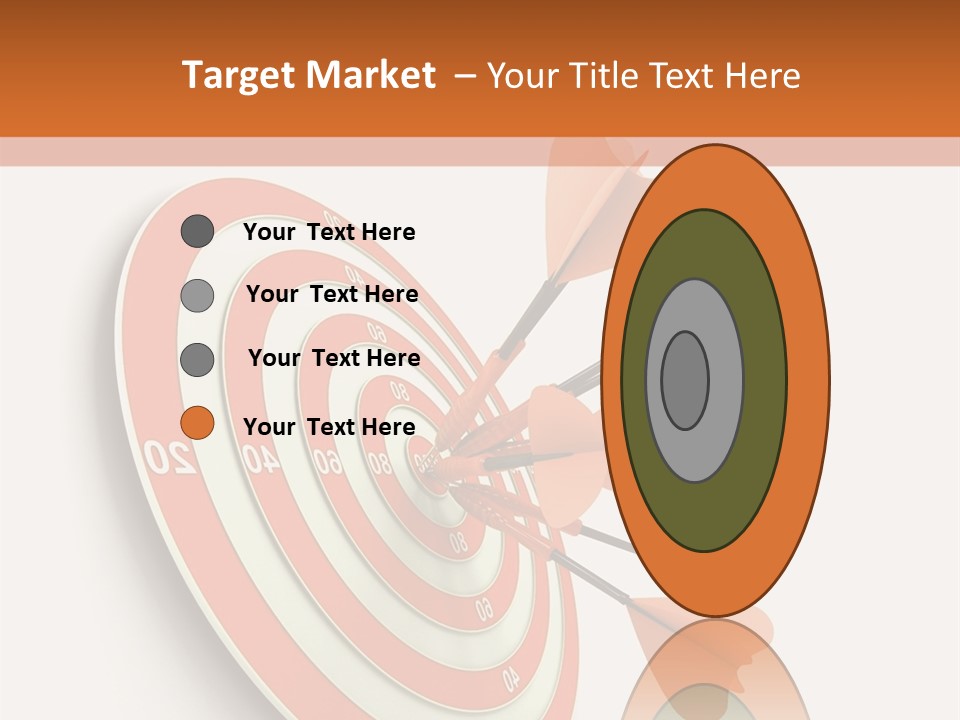 Dart Orange Successful PowerPoint Template