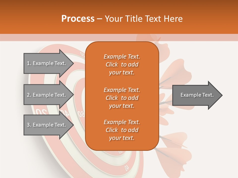 Dart Orange Successful PowerPoint Template