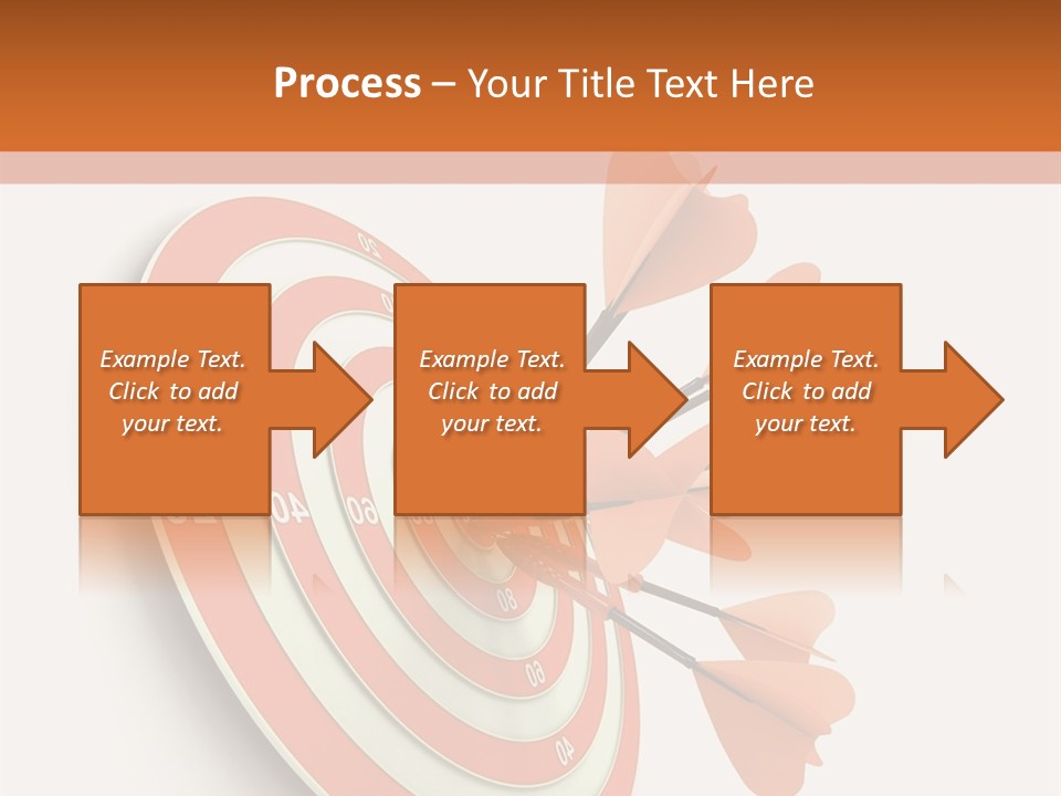 Dart Orange Successful PowerPoint Template