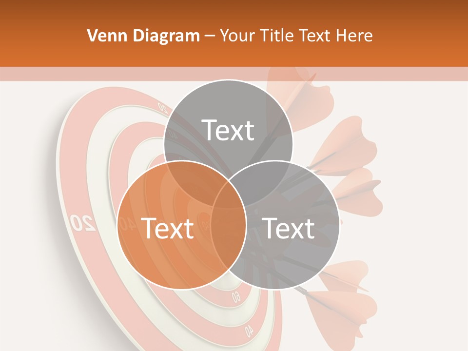 Dart Orange Successful PowerPoint Template