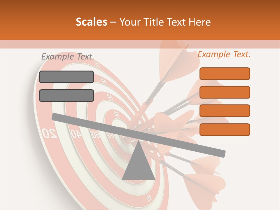 Dart Orange Successful PowerPoint Template