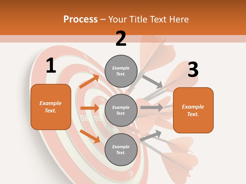 Dart Orange Successful PowerPoint Template