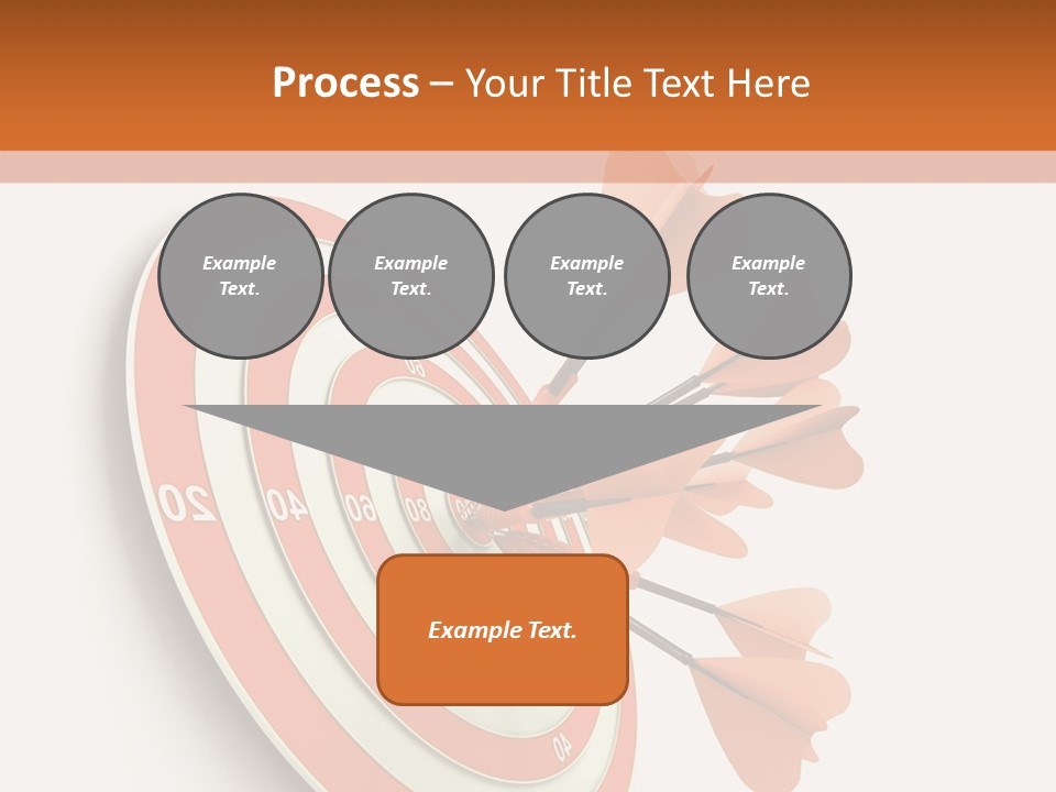 Dart Orange Successful PowerPoint Template