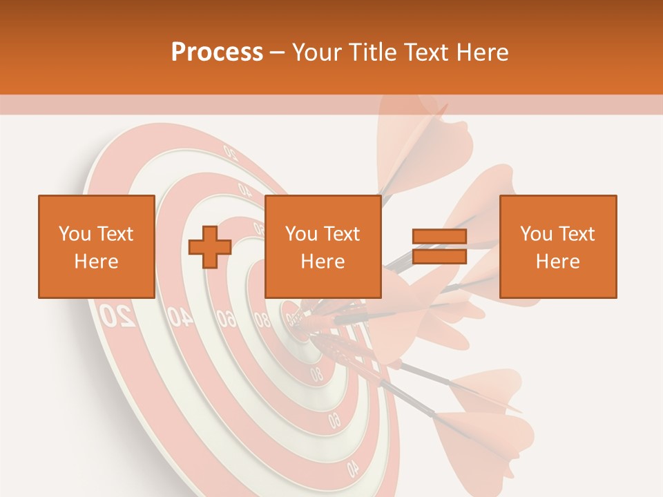 Dart Orange Successful PowerPoint Template