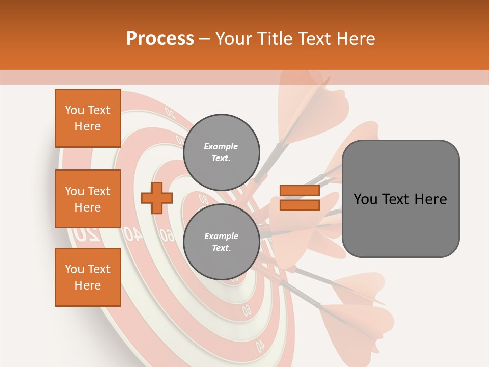 Dart Orange Successful PowerPoint Template