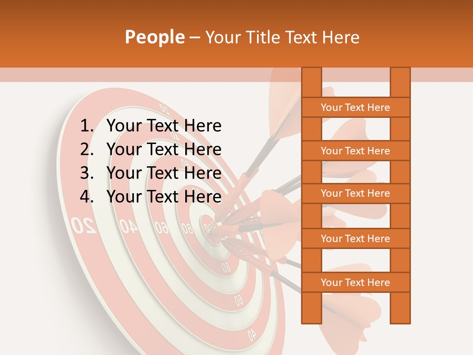 Dart Orange Successful PowerPoint Template
