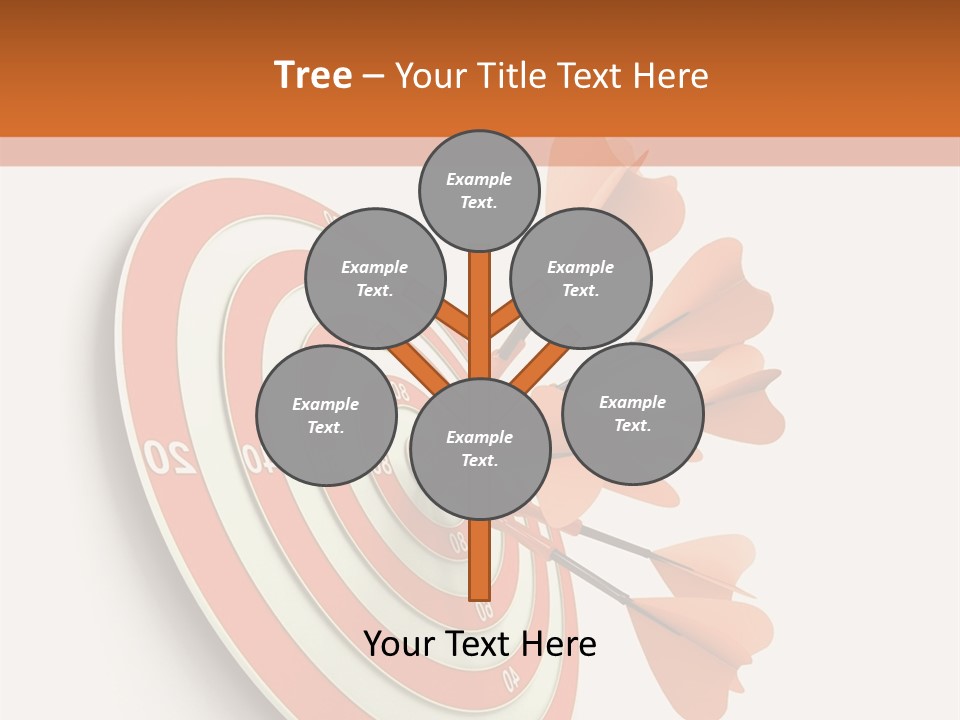 Dart Orange Successful PowerPoint Template
