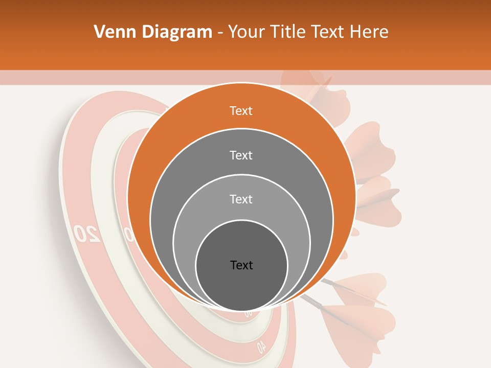 Dart Orange Successful PowerPoint Template
