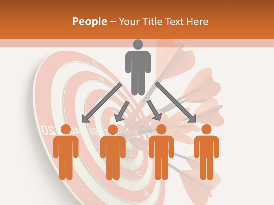 Dart Orange Successful PowerPoint Template