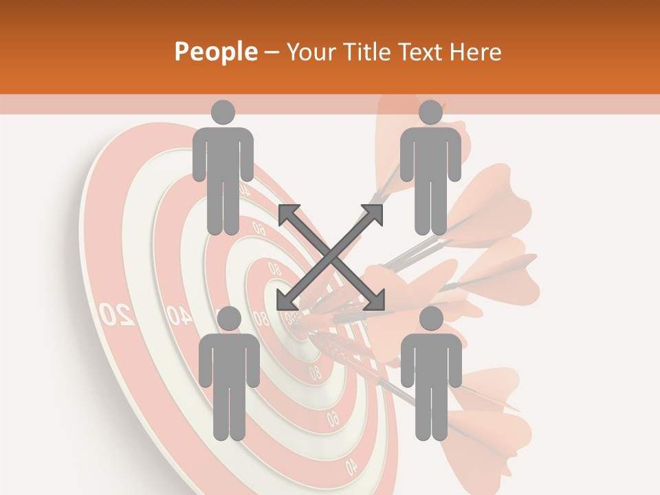 Dart Orange Successful PowerPoint Template