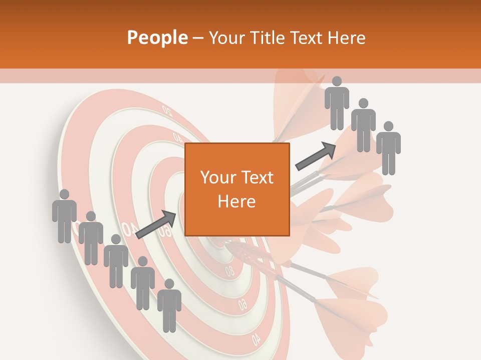 Dart Orange Successful PowerPoint Template