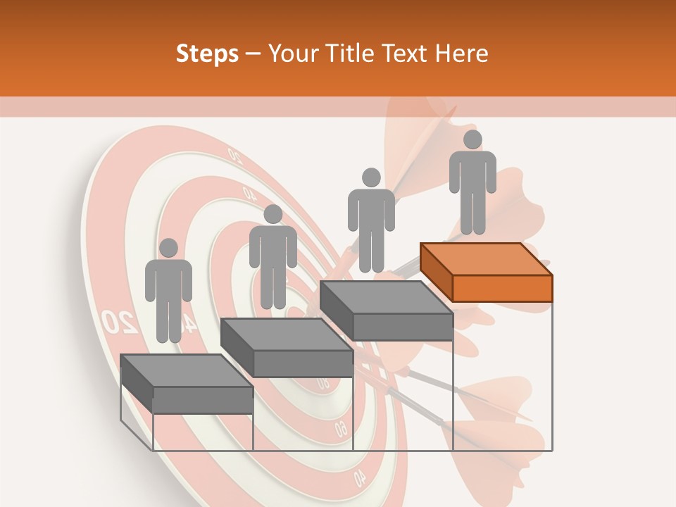 Dart Orange Successful PowerPoint Template