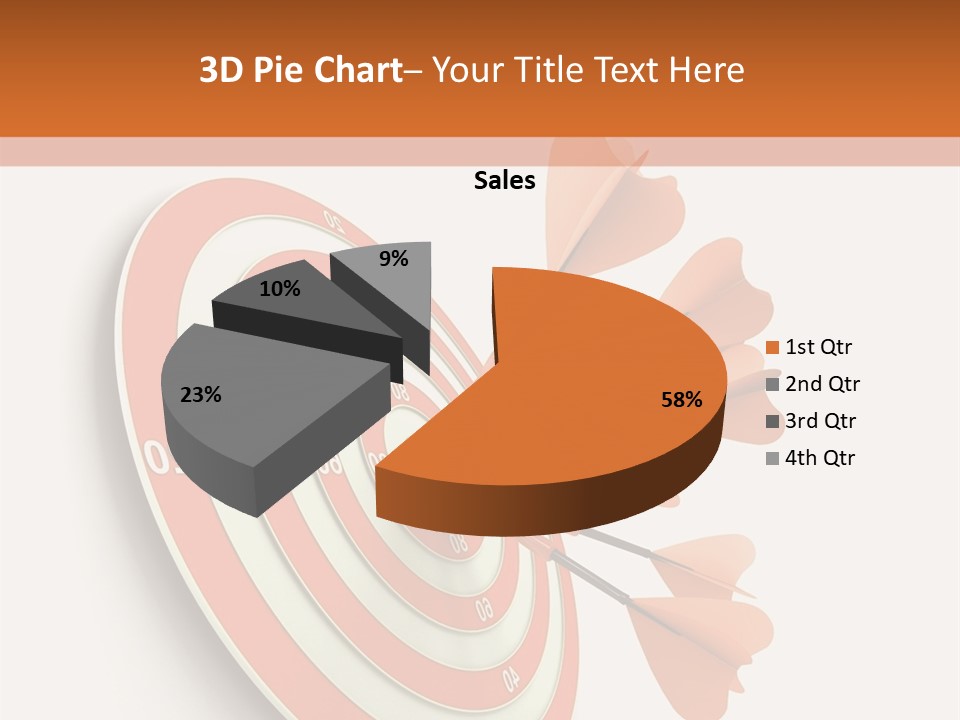 Dart Orange Successful PowerPoint Template