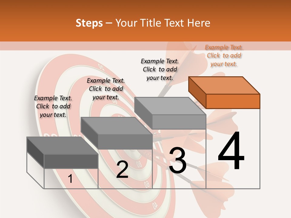 Dart Orange Successful PowerPoint Template