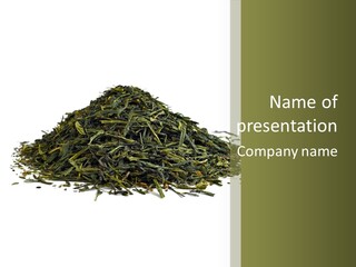 Asian Herbal Medicine Dried Plant PowerPoint Template