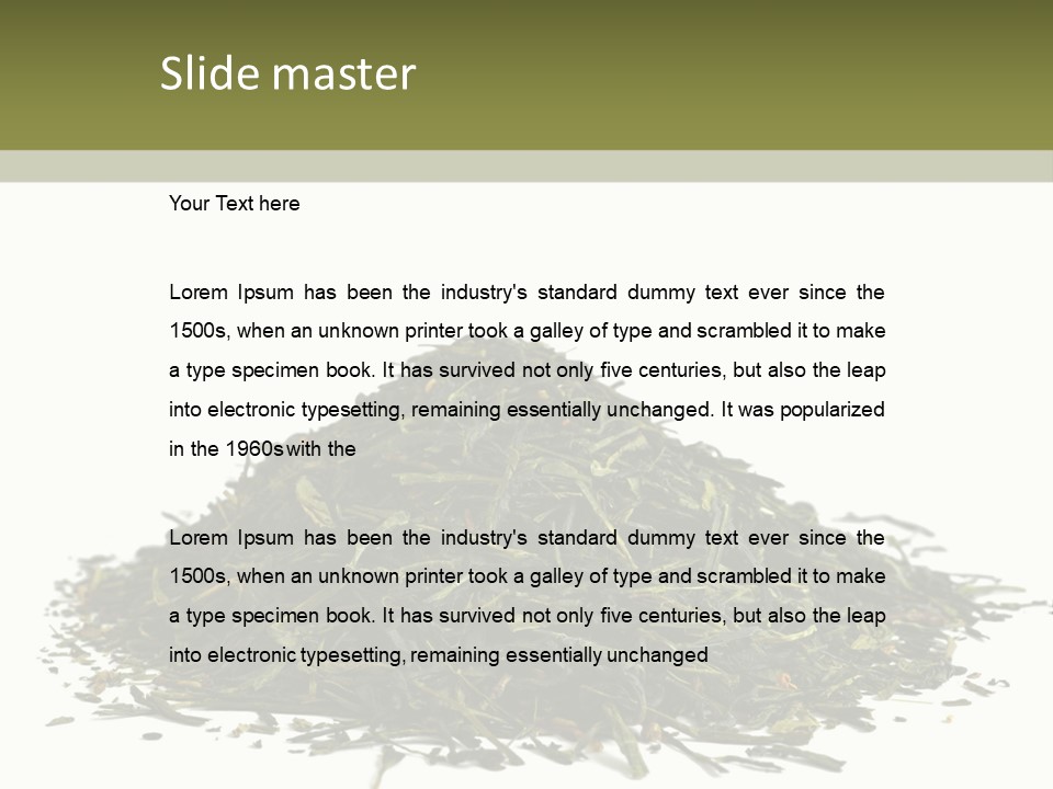 Asian Herbal Medicine Dried Plant PowerPoint Template