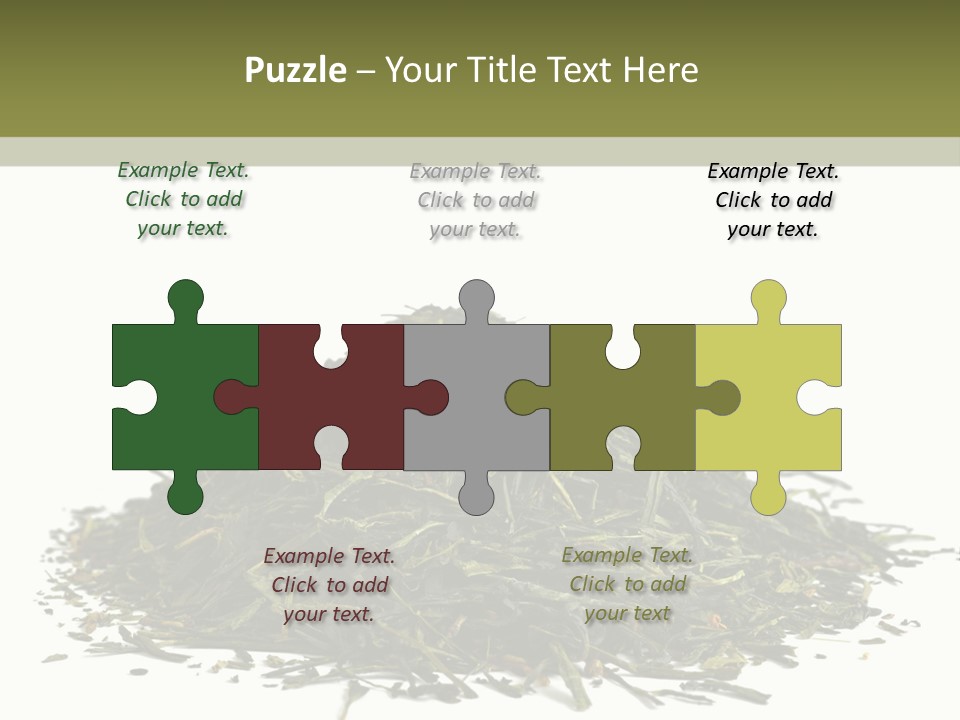 Asian Herbal Medicine Dried Plant PowerPoint Template