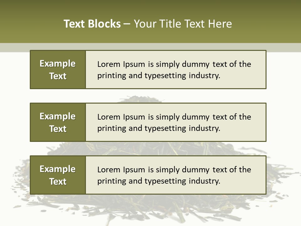 Asian Herbal Medicine Dried Plant PowerPoint Template