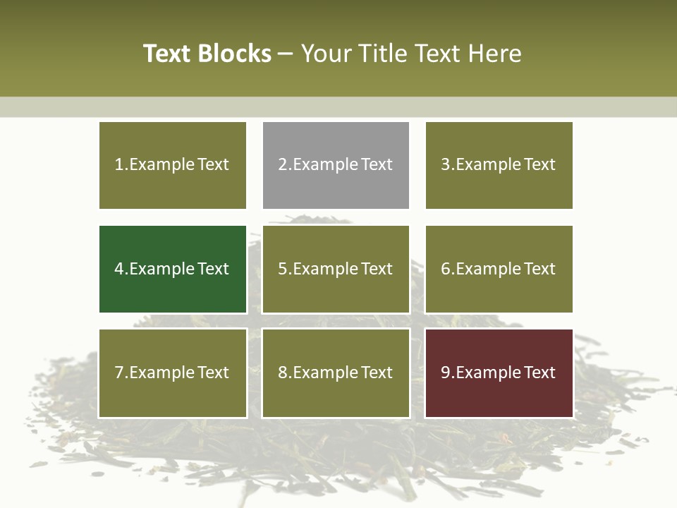 Asian Herbal Medicine Dried Plant PowerPoint Template