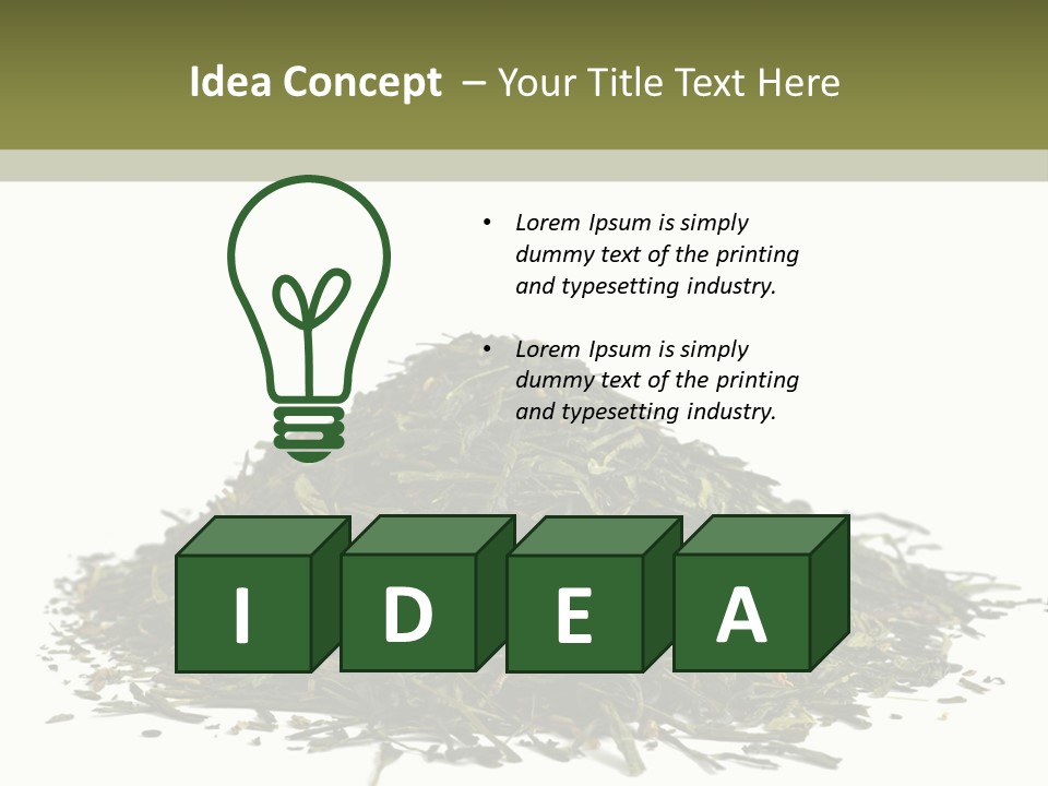 Asian Herbal Medicine Dried Plant PowerPoint Template