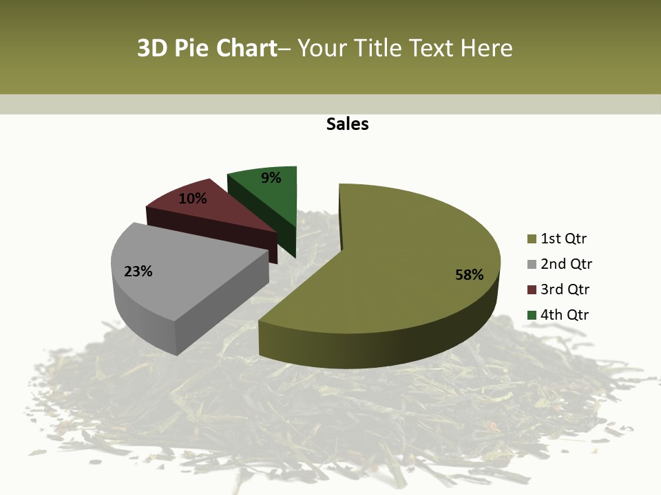 Asian Herbal Medicine Dried Plant PowerPoint Template