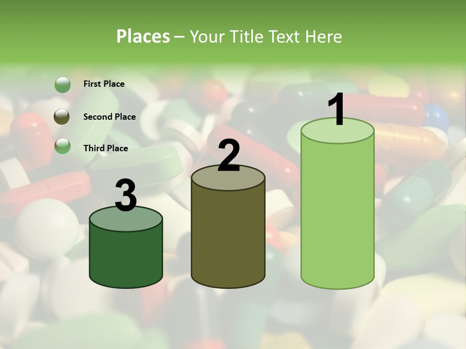 Close Up Colorful Medicine PowerPoint Template