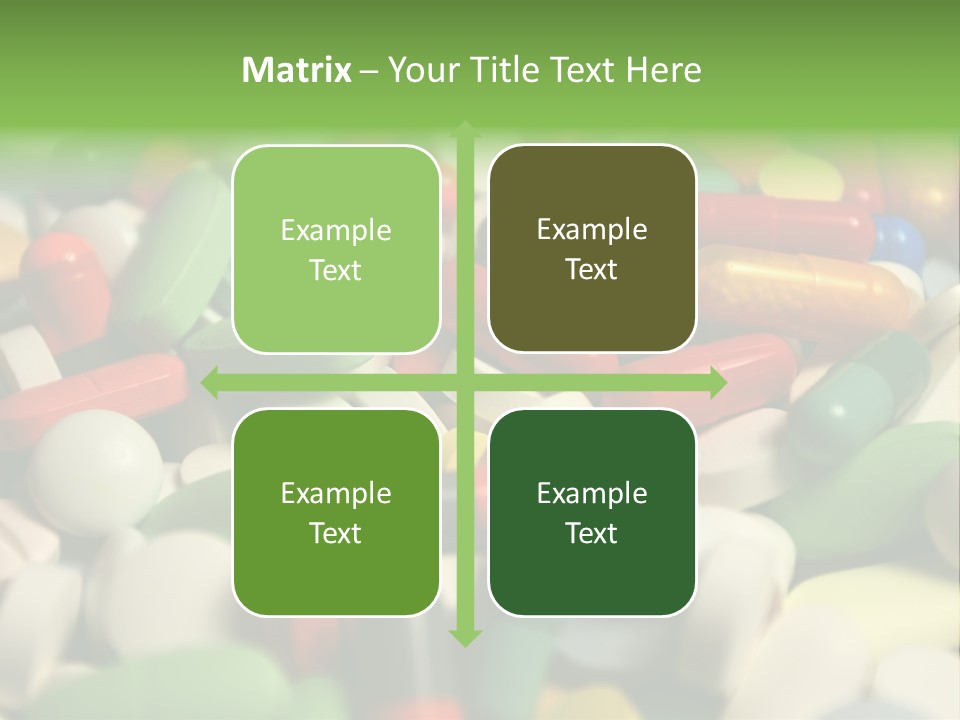 Close Up Colorful Medicine PowerPoint Template